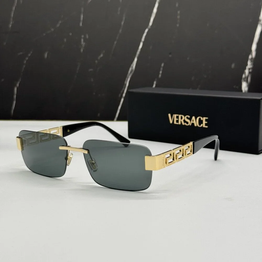 NEW VERSACE VE2298 1002/87 SUNGLASSES MOD 2298 GOLD MEN EYEWEAR VE2298 100287